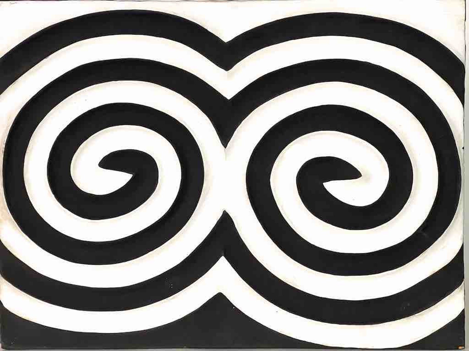 Imigongo Royal Tutsi Rwanda Geometric Tableaux | 12 X 16