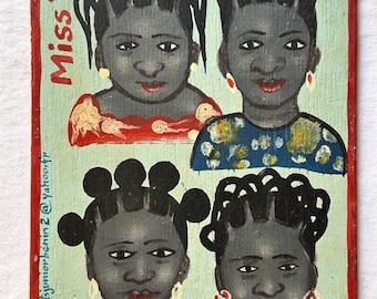 African Painted Barbershop and Beauty Parlor Signboards East and