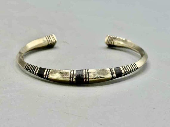 Tuareg Triple Bar Multiple Stripe Inlay Squared B… - image 5