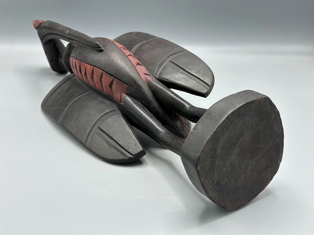 Senufo Contemporary クロサイチョウ像 | 19インチ - マリ - Etsy 日本