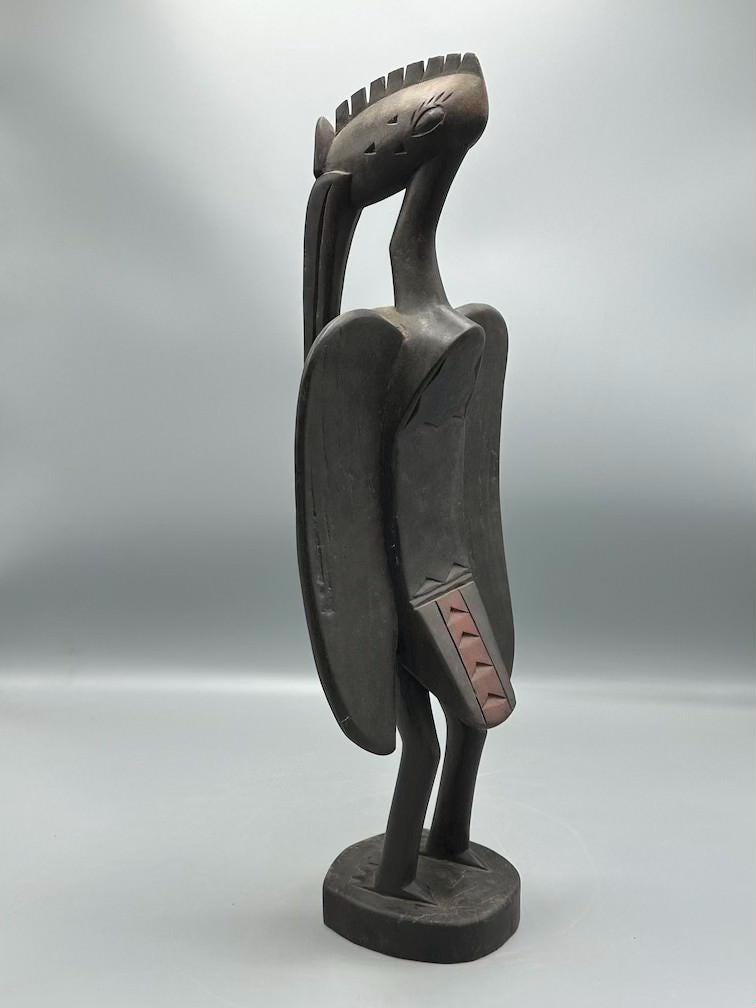 Senufo Contemporary クロサイチョウ像 | 19インチ - マリ - Etsy 日本