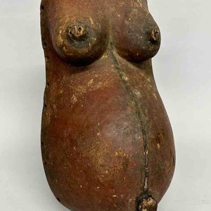 African Vintage Makonde Pregnant Fertility Dance Torso - Tanzania