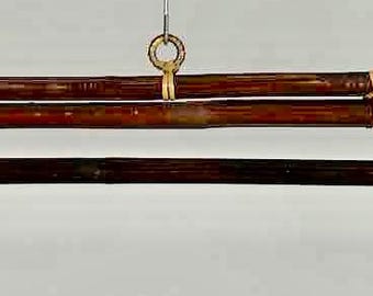 Bamboo Textile Hanger for 12" Wide Tapestry - Step End Style
