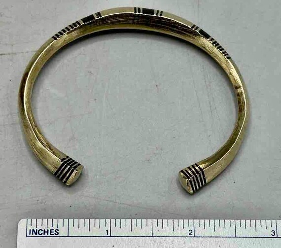 Tuareg Triple Bar Multiple Stripe Inlay Squared B… - image 6