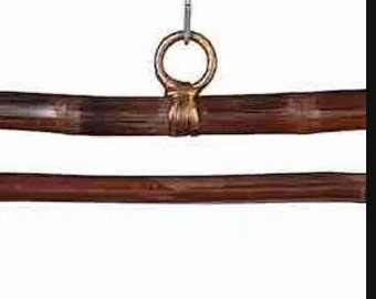Pagoda Style Bamboo Textile Hanger – 16" Interior Length