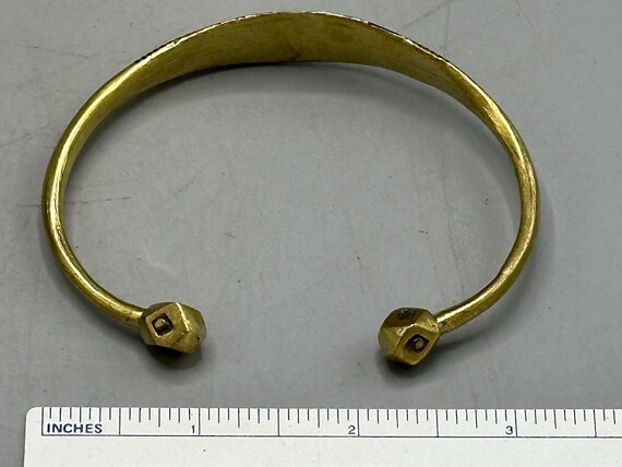 Tuareg Triple Large Inlay Multiple Stripe Etched … - image 4