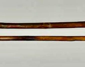 Bamboo Textile Hanger for 28" Wide Tapestry - Pagoda Style with Detachable Lower Bar