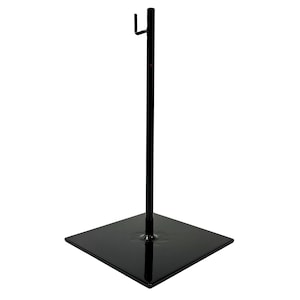 Metal Mask Stand for Displaying Hanging Objects on a Flat Surface