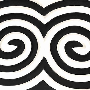 Imigongo Royal Tutsi Rwanda Geometric Tableaux | 12 X 16