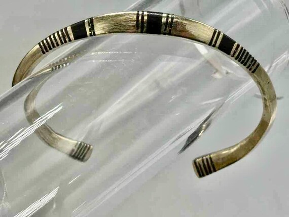 Tuareg Triple Bar Multiple Stripe Inlay Squared B… - image 7