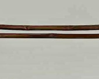 Bamboo Textile Hanger for 40" (103 cm) Wide Tapestry - Pagoda Style with a Fixed Lower Bar