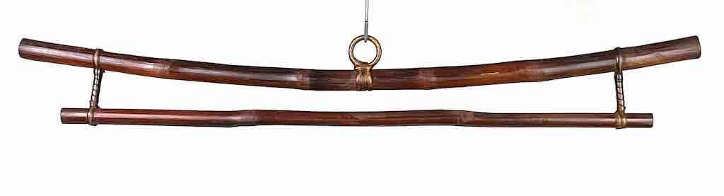 Bamboo Textile Hangers - Pagoda style - 24" Interior Width