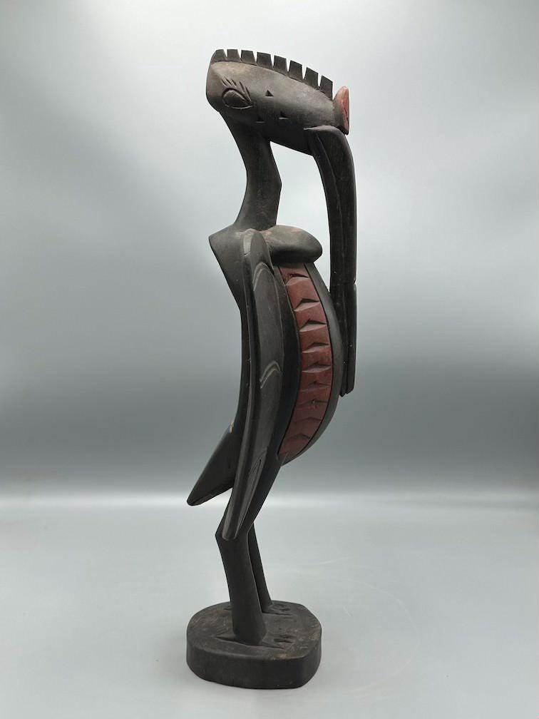 Senufo Contemporary クロサイチョウ像 | 19インチ - マリ - Etsy 日本