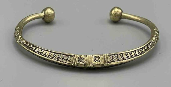 Tuareg Etched Metal Bracelet - image 2