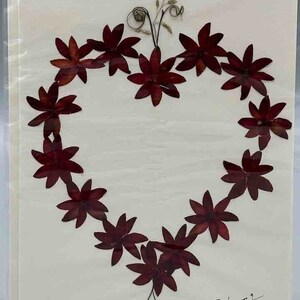 Handmade Pressed Dried Real Flower Greeting Card - Floral Arrangement