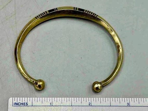 Tuareg Double Bar Multiple Stripe Inlay Squared B… - image 5