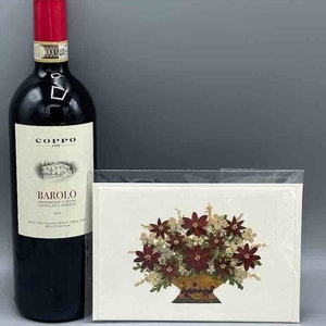 Handmade Pressed Dried Real Flower Greeting Card - Floral Arrangement