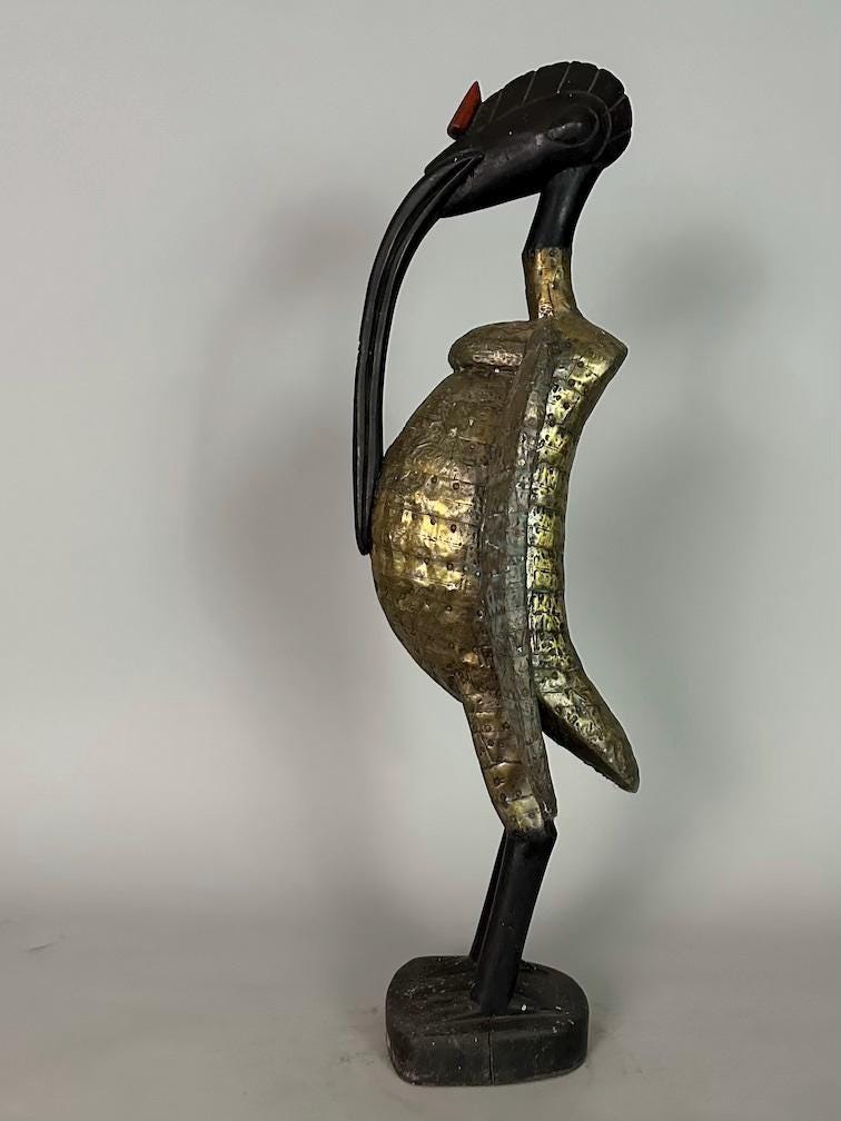 激レア♪銅？真鍮製 鳥と枝の彫刻！春・夏・秋・冬セットです(⌒▽⌒) Yahoo!オークション - 鶏頭太刀（分銅唐 現代の装飾品 模造刀身仕込み