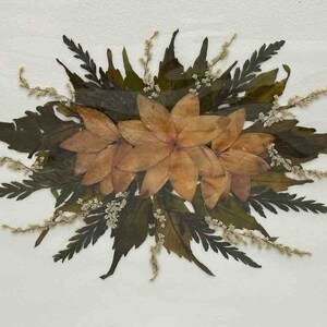 Handmade Pressed Dried Real Flower Greeting Card - Floral Arrangement