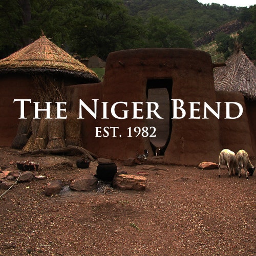 セヌフォ社による現代風に彩色された小型サイチョウの像 | 11インチ