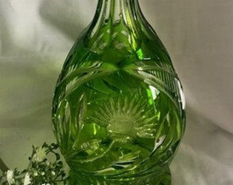 完璧 チェコ共和国製 BOHEMIA CRYSTAL 花瓶 2脚セット（Vintage 工芸品