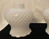 Vintage HOMCO Home Interior Fenton Hobnail Milk Glass Shade Globe