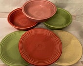 Vintage Fiesta Ware Homer Laughlin Co. Salad plate and Coupe Soup Bowls Lead free- Sold Individually