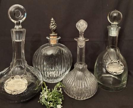 Vintage Collection Variety Style and Size of Crystal Decanter with Stopper-Mikasa Crystal-Barware