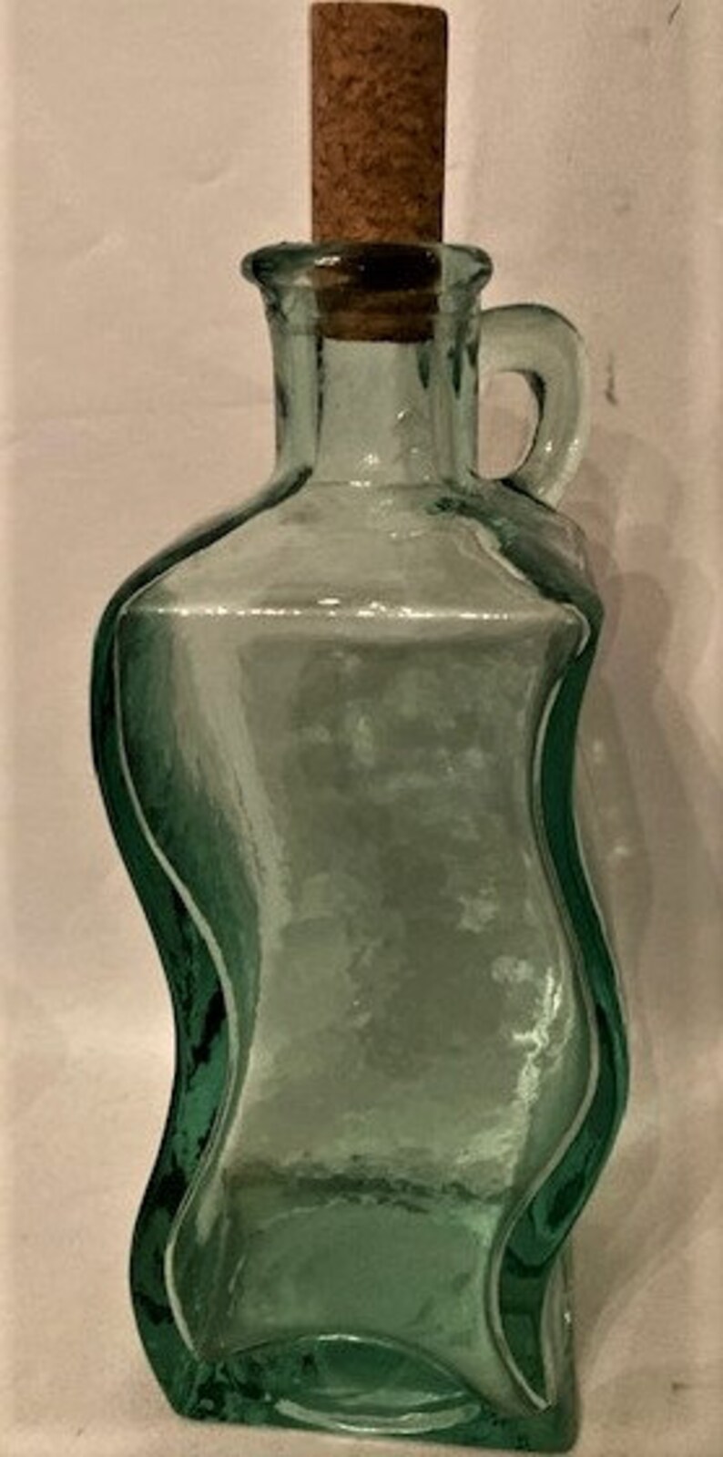 Vintage Variety of Clear Green Tinted Hand Blown Glass Bottles Etsy