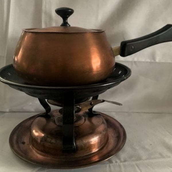Copper Fondue Pot Etsy