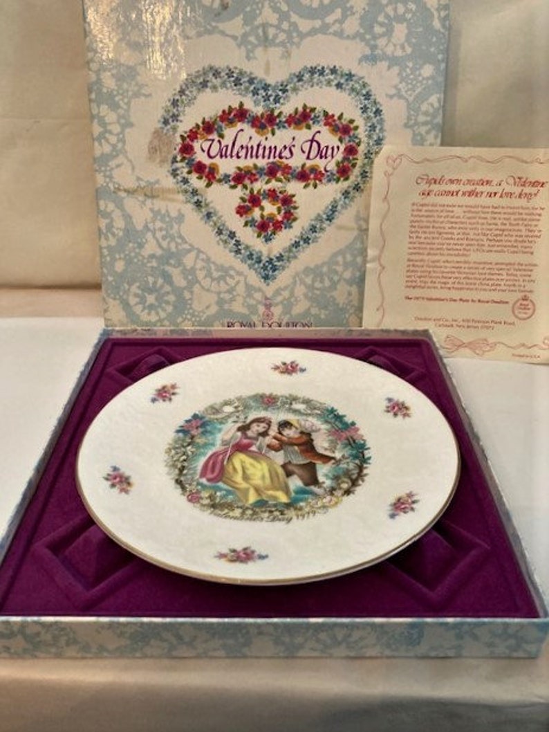 Vintage Royal Doulton Valentines Day Collectible Porcelain Etsy