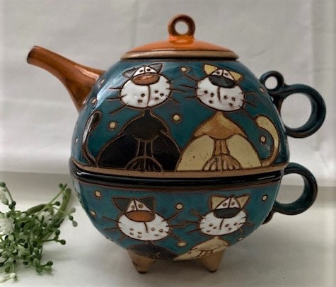 Vintage Handmade Ceramic Family Set Vintage Handmade Ceramic Family Set