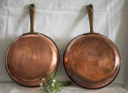Vintage Philippe Lafrance Copper Tin Lined Medium Sauté Pan