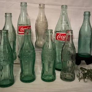 Clear glass antique coca cola bottle - Etsy 日本