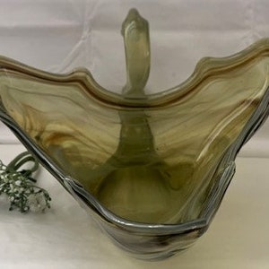 Ciotola in vetro Murano vintage con vortice, grande, a forma di cigno - Vetro artistico - Decorazione per la casa