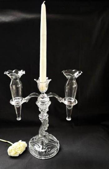 Vintage/Antique Art Glass Cambridge Glass Epergne Caprice Candelabra-Home Decor-Collectible
