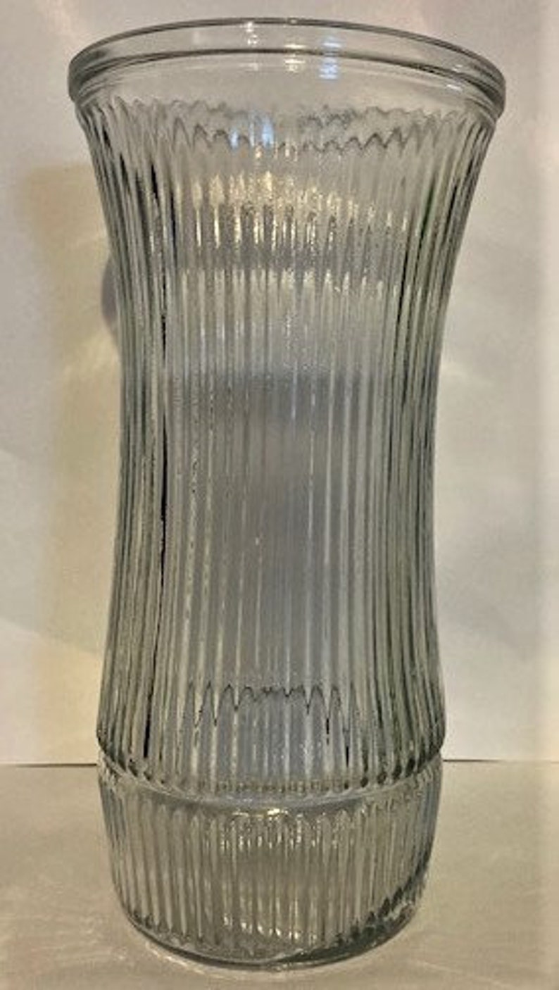 Vintage Hoosier Clear Ribbed Vases 4087A 4087B 4086B 4081 Etsy