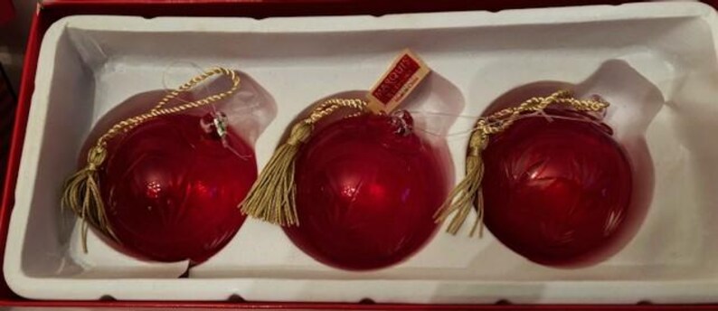 Vintage Waterford Elements Star Ball Holiday Heirlooms Ornament & Set ...