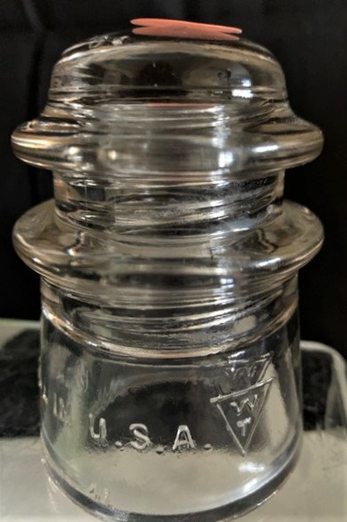 Vintage Collection of Clear & Turquoise Glass Insulator- Armstrong's ...