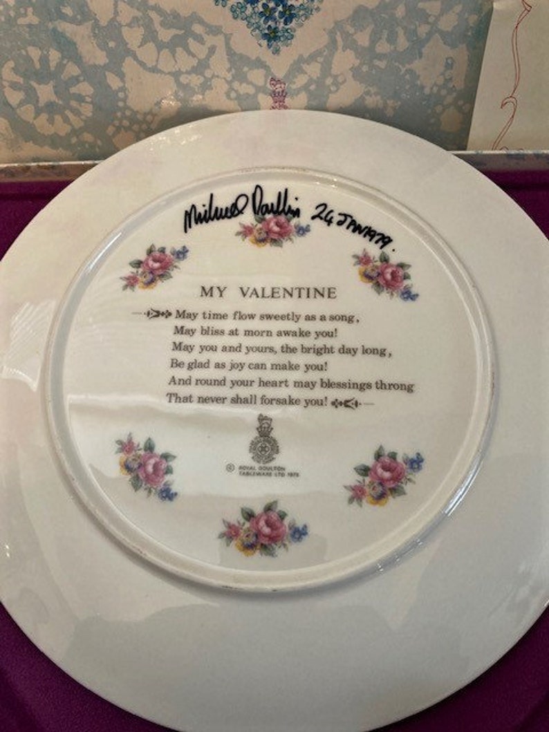 Vintage Royal Doulton Valentines Day Collectible Porcelain Etsy