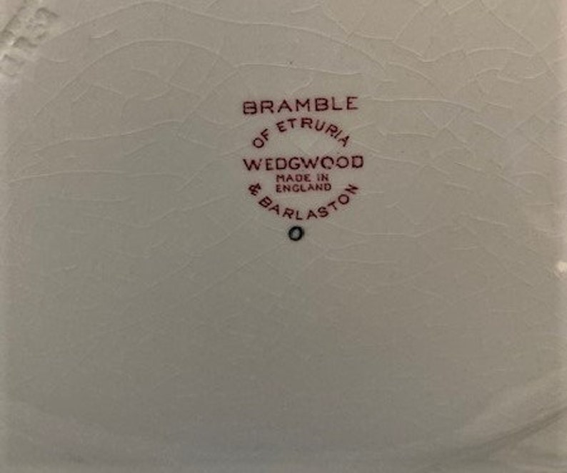 Vintage Dinner Plate Bramble Pink shell Edge by WEDGWOOD - Etsy