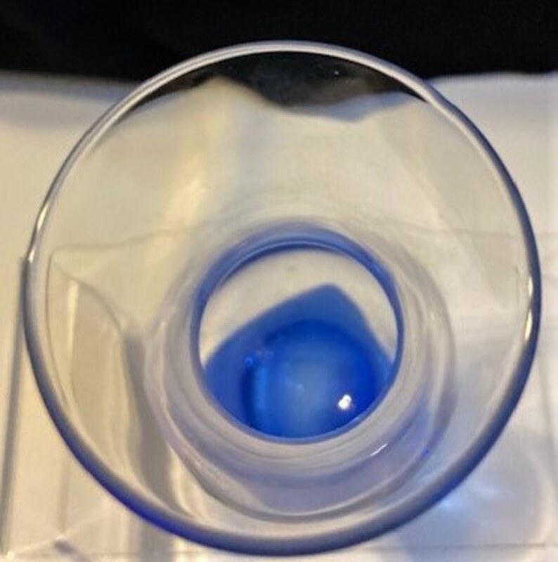 Vintage Cobalt Blue Square Base Glass Vase by Bormioli Rocco Etsy