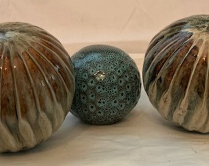 Vintage Decorative Ceramic Balls Spheres Collection rare Etsy