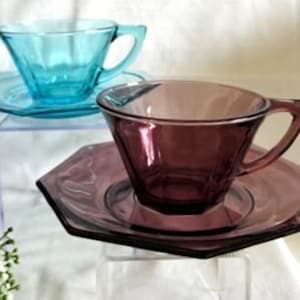 ヴィンテージ ヘーゼルアトラス カプリ ブルーデイジー スナックセット