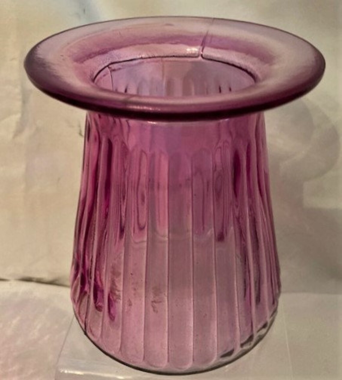 Vintage Pilgrim Art Glass Hand Blown Cranberry Vases Ruffled | Etsy