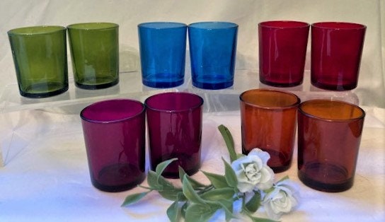 Tealight portacandele e portacandele Set di 2 piccoli portacandele In marmo voti