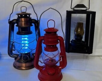 ヴィンテージバラエティオイルランプ - ブラックメタルスクエア
