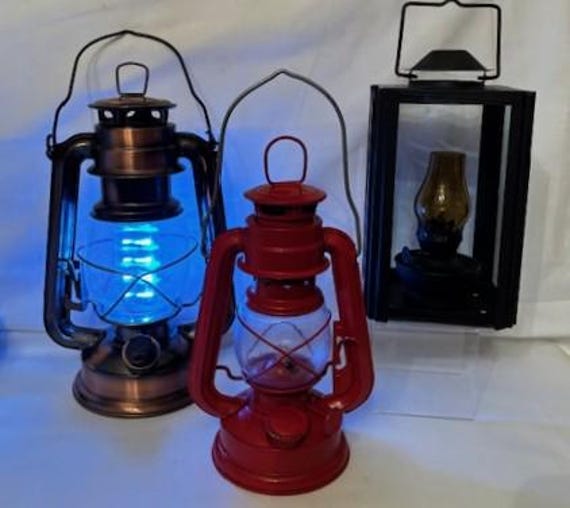 ヴィンテージバラエティオイルランプ - ブラックメタルスクエア