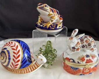 Royal Crown Derby Frog Gold Stopper - Etsy Canada