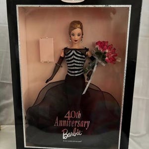 Vintage Barbie 1999 Collector Edition 40th Anniversary Barbie Doll-2005 Mattel Barbie Ferrari Fashion Doll- Collector